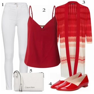 Outfit s Červená Polobotek Högl "Business Casual Outfit pro ženy"