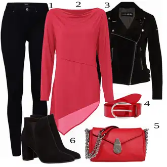 Motorka Zima Outfit s Černá Bunda Motorkářské Bund/Vlněná Bund/Bunda s Bočním Zipem/Motorkářská Bunda Freaky Nation "Business Casual Outfit pro ženy"Look: Jízda na koni, Motorka