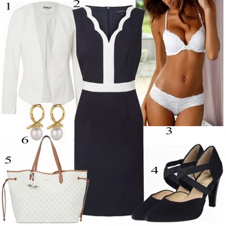 Outfit s Modrá Bota Na Podpatku Ara "Podnikatelka"