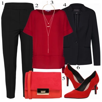 Outfit s Bota Na Podpatku About You "Podnikatelský Vzhled"