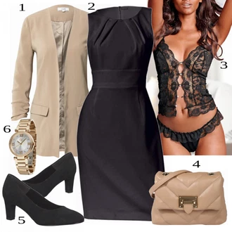 outfit mit Bela/Modra Obleka Heine "Tvoj cool outfit"