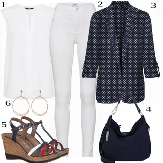 Outfity pro práci Plnější Postavou s Bílá/Šedá/Hnědá Halenka Móda Pro Plnoštíhlou/Tunika Only "Business vzhled"