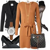 Outfity s puntíkatými punčocháči image