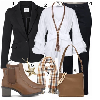 Outfit s Dlouhé Šaty/Dlouhá tylová sukně/Dlouhý Zimní Kabát/Dlouhá Kalhoty/Zvonové Džíny ESPRIT "Elegantní vzhled"