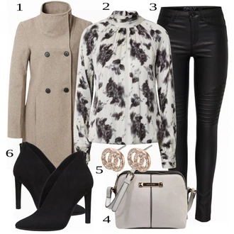 Outfit s Modrá Bota Na Podpatku MARCO TOZZI "Business Look pro ženy"