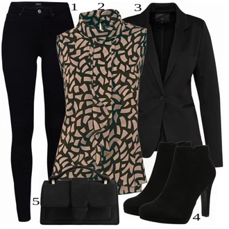 Dlouhé Outfit s Černá/Fialová/Hnědá Dvojřadový Sako/Blůzové Sako/Elegantní Sako/Kožená bunda pro muže/Dlouhý Sako/Blejzrové Bund/Smokingové sako/Krátké Sako/Kožená Pánská Bund/Neformální Sako Ichi "Business Look pro ženy"