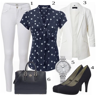 Outfit s Modrá Heine "Business Look pro ženy"
