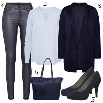 Outfit s Bota Na Podpatku Tamaris "Podnikatelka"