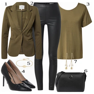 Outfit sa Plava Salonka & Visoki Pet Dorothy Perkins "Poslovni Outfit"