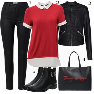 Outfity do kanceláře s Černá Džíny LTB "Kancelářský Outfit"