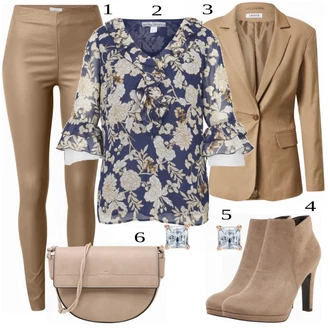 Diamantový vzor Outfit s Zlatý Pecka/Sponka do ucha Swarovski "Kancelářský Outfit"