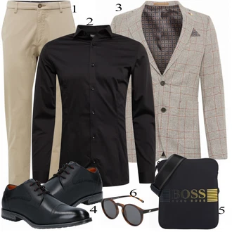 Poslovni Outfiti mit Siva Obleka "Službena oblačila"