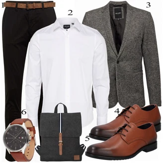 Poslovni Outfiti mit Siva/Črna Obleka "Službena oblačila"