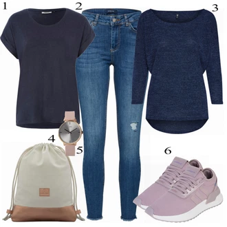 Outfit s Béžová Teniska Adidas Originals "Ležérní"