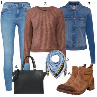 Outfit s Černá/Tmavě zelená Páska s Kapsou/Pouzdro/Collier About You "Ležérní"