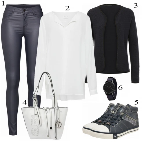 Kombinace Šedá/Hnědá/Béžová/Bílá/Krémová/Khaki Halenkové Body/Blůza s knoflíčkem/Halenka se Stojatým Límcem/Dlouhá Halenka/Halenka s Dlouhým Rukávem/Oversize Halenka/Oversize Muselínová Blůza/Slip-on Halenka/Tunikové Tričko Vila kombinovat s Černá/Tmavě modrá/Tmavě šedá Pletenina veľkej veľkosti Only