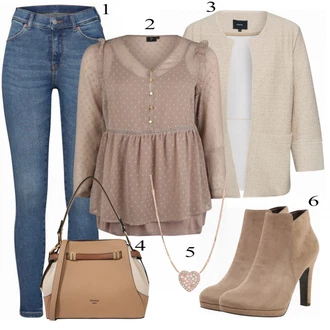 Outfit s Šedá Halenka & Tunika someday "Ležérní Obchodní Outfit"