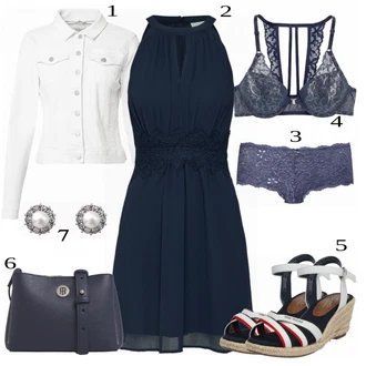 Outfit s Šaty Vila "Ležérní Obchodní Outfit"