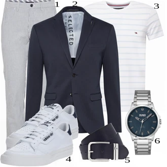 outfit mit Črna Obleka SELECTED HOMME "Poslovna oblačila"