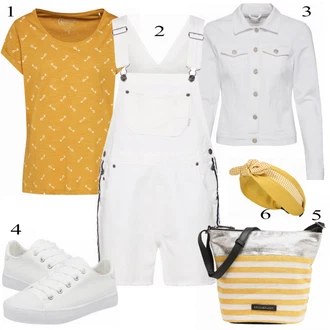 Outfit s Overall Element "Ležérní Vzhled"
