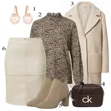 Béžové MARCO TOZZI Kozačky Outfity image
