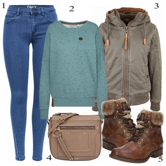 Outfit s Kozačka Mustang "Půvabný"