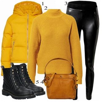 outfit mit Rumena Zimska Jakna About You "Zimska outfit"