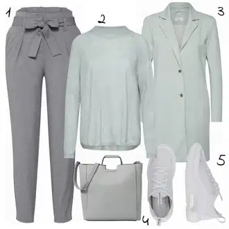 Outfit s Zelená/Světle zelená Tweedový Kabát/Pletený Kabát/Lodenový kabát/Zimní Kabát Vlněný kabát/Kašmírový Kabát/Lehký Kabát/Blazerový Kabát/Vlněný Kabát Only "Klasická Nike"