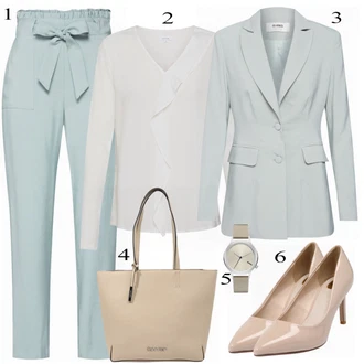 Outfit s Béžová Halenka & Tunika Opus "Elegantní"