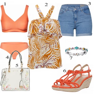 Outfity pro léto Krátká s Modrá/Světle modrá Cyklistická Kalhoty/Kalhoty se Štěrbinou/Kalhoty s dírou/Džínové Legíny/Jeggings/Lacláč/Pumpová Kalhoty VERO MODA "Barevný Vzhled"