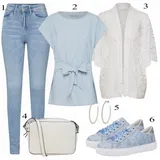 Halenky & Tuniky pro plnoštíhlé z Džínoviny Outfity image