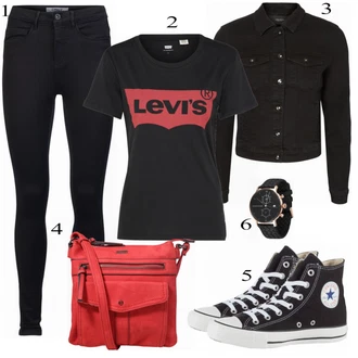 Dlouhé Outfit s Černá/Tmavě modrá Legíny s Podšívkou/Teplé Legíny/Kožená bunda/Neprůhledný Legíny/Sportovní Legína/Formovaná Legína/Bavlněné Legíny/Legíny s Rozparkem/Pletený Legín Only "Fajn"