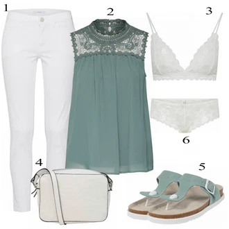 krajkou Outfit s Bílá/Fialová/Růžová/Béžová Průsvitná podprsenka a podprsenka s kosticí/Kožené bundy pro muže/Měkká podprsenka/Podprsenka s kosticemi/Bralette/Trojúhelníkový Podprsenek Samsøe Samsøe "Cool Look"