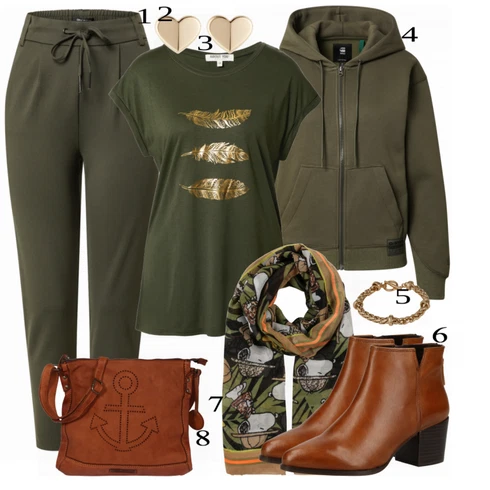 Kombinace Tmavě Zelená/Zelená/Khaki Dlouhá Kalhoty/Navlékací Kalhoty/Úzká Kalhoty/Sportovní kalhoty/Tréninková Kalhoty/Ležérní Kalhoty/Žerzejová Kalhoty/Jogger Kalhoty/Teplák Only