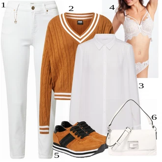 outfit mit Oranžna Superga Tom Tailor "Hladen videz za pomlad"