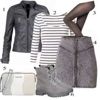 Outfit sa Siva Hulahopke Wolford "Cool Look za Proleće"