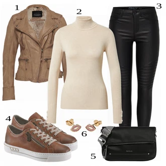 outfit mit Siva Čevlj Superga Rieker "Hladen videz za pomlad"