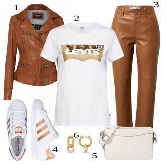 outfit mit Bela Superga Adidas Originals "Hladen videz za pomlad"