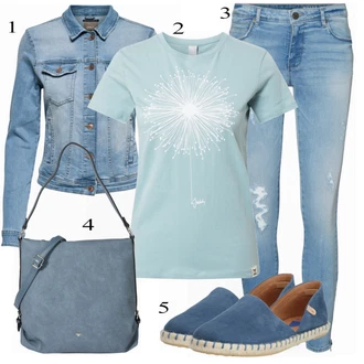 outfit mit Turkizna Čevlj Verbenas "Poletna oblačila"