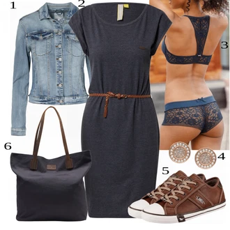 outfit mit Črna Obleka Alife and Kickin "Tvoj modni izgled"