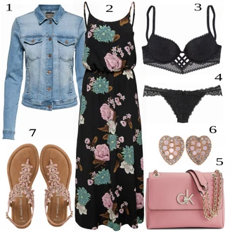 outfit mit Modra/Turkizna Denim Jakna Only "Tvoj cool outfit"
