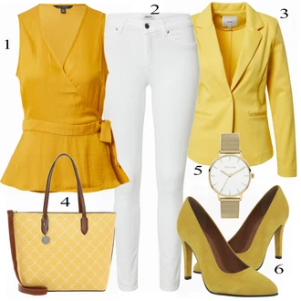 outfit mit Rumena Čevlj Heine "Tvoj cool outfit"