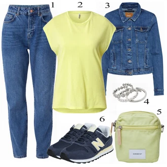 Outfit s Modrá Teniska New Balance "Cool Everyday Outfit"