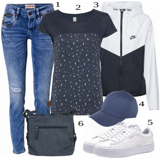 Outfit sa Crna Traper Jakna Nike Sportswear "Tvoj otmjeni outfit"