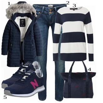 Outfit sa Plava Tenisica New Balance "Tvoj otmjeni outfit"