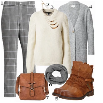 Outfit s Červená/Hnědá/Oranžová/Béžová Kozačka Kožená kotníková bota/Vintage Kotníková Bota/Kotníková Bota s Podšívkou/Plochá Kotníková Bota/Motorkářská bota/Bojová Bota Rieker "Skvělý Podzimní Outfit"