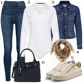 Outfit s Halenka & Tunika/Dlouhý Zimní Kabát/Tělo/Dlouhé Kardigany/Zvonová Kalhoty/Dlouhá tylová sukně VERO MODA "Skvělý Podzimní Outfit"