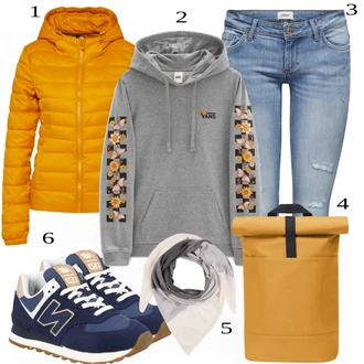Outfit s Černá Teniska New Balance "Praktický vzhled"