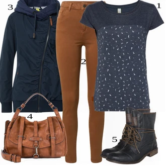 outfit mit Črna Škorenj Mustang "1"