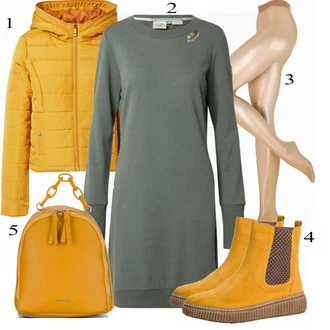 Outfit sa Žuta Traper Jakna VERO MODA "Tvoj otmjeni outfit"